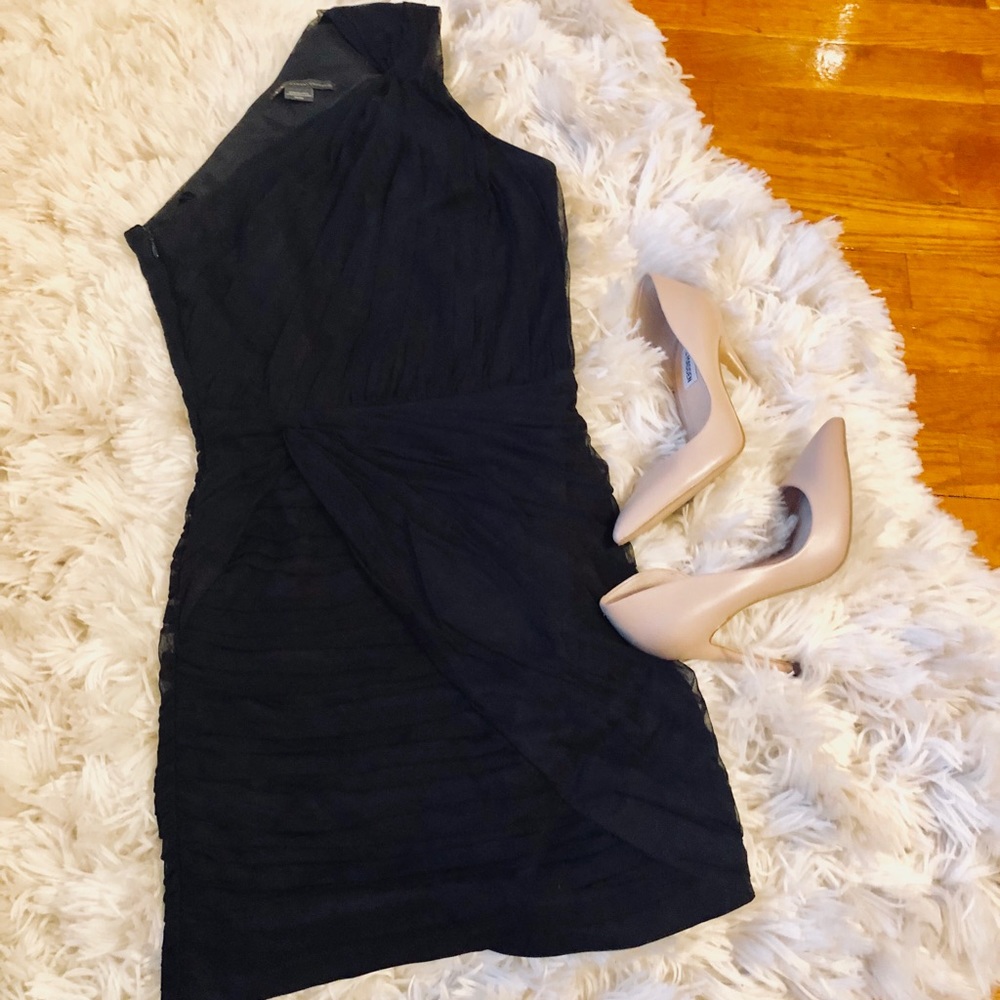 Armani Exchange One Shoulder Dress